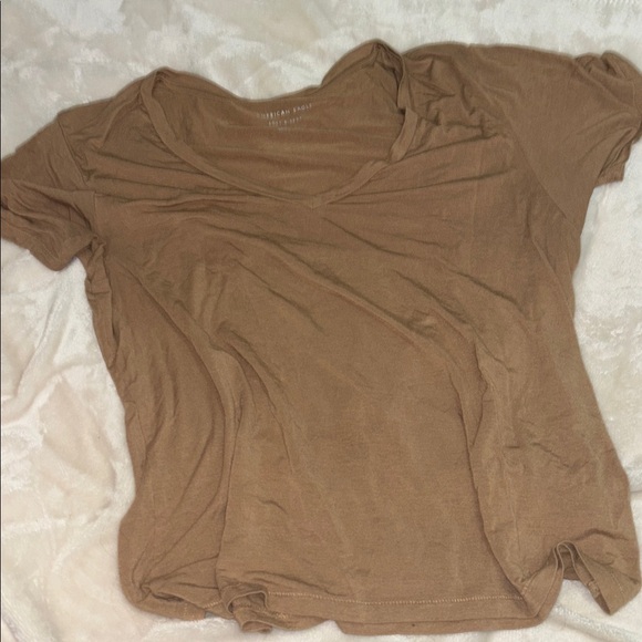American Eagle Outfitters Tan Short Sleeve Tee - Picture 2 of 2